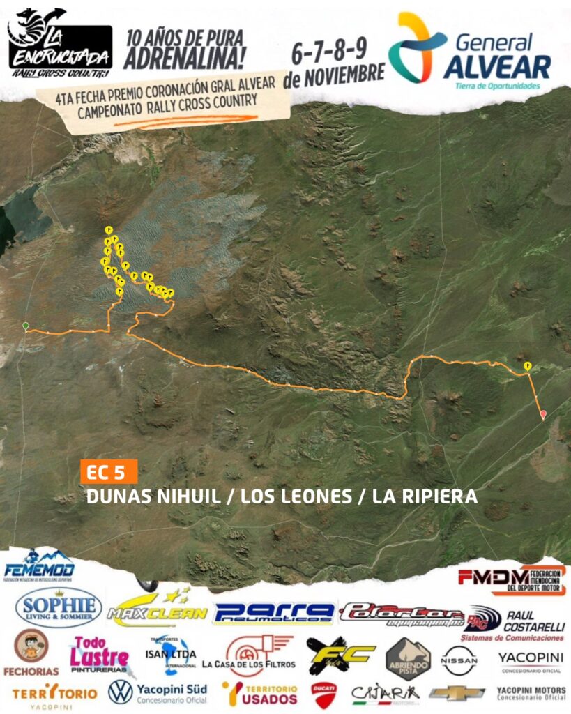 Etapa 5 - Dunas El Nihuil - Los Leones - La Ripiera - Baja Alvear - La Encrucijada 2025